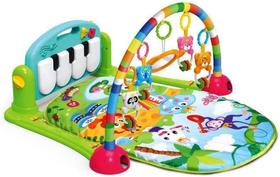 Tapete De Atividades Infantil Musical Toca Piano Happy Verde