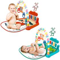 Tapete De Atividades Musical C/ Piano Colorido E Móbile Para Bebê Brinquedos Menina Menino Crianças