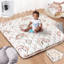 Tapete de Atividades para Bebê Beavtaens 127x127 cm Antiderrapante e Lavável Tapete de Atividades para Bebê Beavtaens 127x127 cm Antiderrapante e Lavável
