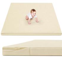 Tapete de Atividades para Bebê ILPEOD Impermeável 3,3 cm de Espessura 150x150 cm Bege Tapete de Atividades para Bebê ILPEOD Impermeável 3,3 cm de Espessura 150x150 cm Bege