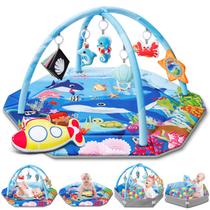 Tapete de Atividades para Bebê Jyusmile 8 em 1 Tema Oceano 110 x 99 cm Tapete de Atividades para Bebê Jyusmile 8 em 1 Tema Oceano 110 x 99 cm