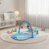 Tapete de Atividades para Bebê Musical com Piano e Arco de Brinquedos Interativos Tapete de Atividades para Bebê Musical com Piano e Arco de Brinquedos Interativos