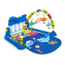 Tapete de Atividades para Bebê Musical Infantil Oceano Fundo do Mar - Replay Kids