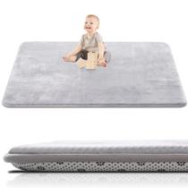 Tapete de Atividades para Bebê SEPARO 188x127 cm Grosso Antiderrapante Cinza