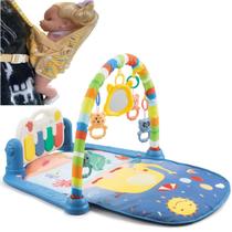 Tapete de Atividades Piano Bebê Alegria Azul + Bolsa Canguru Tapete de Atividades Piano Bebê Alegria Azul + Bolsa Canguru