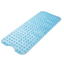Tapete de banheira AmazerBath Non Slip 40x40cm PVC azul transparente