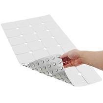 Tapete de banheira antiderrapante de silicone MeiMeide dobrável 38x71cm branco Tapete de banheira antiderrapante de silicone MeiMeide dobrável 38x71cm branco
