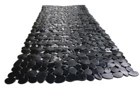 Tapete de banheira/chuveiro Tike Smart Pebbles PVC antiderrapante preto