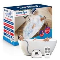 Tapete de banheira de massagem elétrica com bolhas Dribbl com aquecedor azul