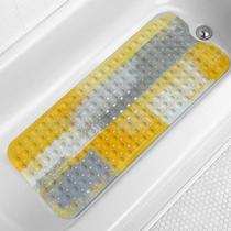 Tapete de banheira Lnond Yellow antiderrapante 101x40cm com orifícios de drenagem Tapete de banheira Lnond Yellow antiderrapante 101x40cm com orifícios de drenagem