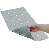 Tapete de banheira MeiMeide Non Slip Silicone 38x71cm cinza Tapete de banheira MeiMeide Non Slip Silicone 38x71cm cinza