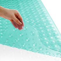 Tapete de banheira Yimobra Non Slip Extra Long 101x40cm, verde transparente Tapete de banheira Yimobra Non Slip Extra Long 101x40cm, verde transparente