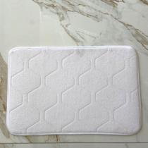 Tapete de Banheiro 40 x 60cm Super Absorvente Capacho Antiderrapante Aveludado Retangular