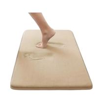 Tapete De Banheiro Absorvente, Macio, Grosso, Antiderrapante, De Cor Sólida, Tapete De Espuma Para