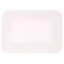 Tapete de Banheiro Algodão Retangular Vizapi Kite 50x70cm Branco Tapete de Banheiro Algodão Retangular Vizapi Kite 50x70cm Branco
