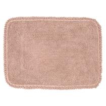 Tapete de Banheiro Algodão Retangular Vizapi Kite 50x70cm Marrom Pardo