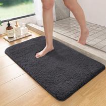 Tapete De Banheiro Antiderrapante Absorvente De Cabelo Longo, Tapete Peludo Para Limpeza De Pés De