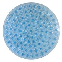 Tapete de Banheiro Antiderrapante Aqua-Spa Redondo Azul Cristal - KOMLOG