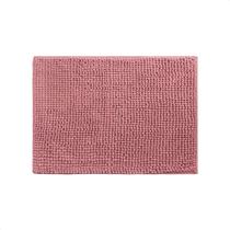 Tapete de Banheiro Antiderrapante Bolinha Microfibra Macio Rosa 40x60cm