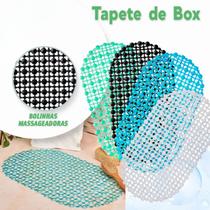 Tapete de Banheiro Antiderrapante com Ventosas para Box e Banho 65x33cm Segurança, Conforto e Estabilidade