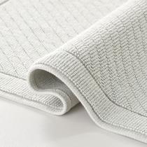 Tapete de banheiro Arkwright 100% algodão de alta absorção 60x90cm cinza