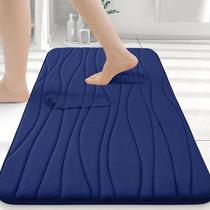 Tapete de banheiro Buganda Memory Foam 30x20cm Navy Tapete de banheiro Buganda Memory Foam 30x20cm Navy