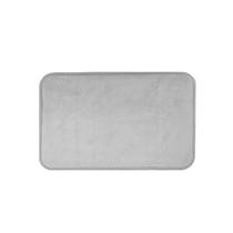 Tapete de Banheiro Cinza Antiderrapante Retangular 60x40cm