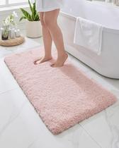 Tapete de banheiro Disolla Pink Fluffy 60x120cm, antiderrapante, lavável Tapete de banheiro Disolla Pink Fluffy 60x120cm, antiderrapante, lavável