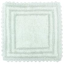 Tapete de Banheiro em Crochê de Algodão RAJRANG Quadrado 61 cm Tapete de Banheiro em Crochê de Algodão RAJRANG Quadrado 61 cm
