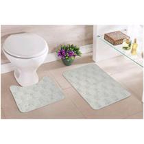 Tapete De Banheiro Kit 2 Pecas Delhi Gold Duo Cor Branco 12 - Cód. 455 Tapete De Banheiro Kit 2 Pecas Delhi Gold Duo Cor Branco 12 - Cód. 455