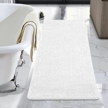 Tapete de banheiro LOCHAS Luxury Shaggy Bath Mat 60x120cm branco Tapete de banheiro LOCHAS Luxury Shaggy Bath Mat 60x120cm branco