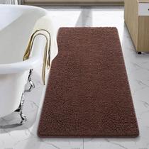 Tapete de banheiro LOCHAS Luxury Shaggy Bath Mat 60x120cm marrom Tapete de banheiro LOCHAS Luxury Shaggy Bath Mat 60x120cm marrom