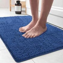 Tapete de banheiro LOCHAS Luxury Shaggy Bath Mat 60x90cm azul Tapete de banheiro LOCHAS Luxury Shaggy Bath Mat 60x90cm azul