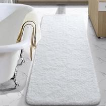 Tapete de banheiro LOCHAS Microfibra Branca 60x150cm Absorvente Tapete de banheiro LOCHAS Microfibra Branca 60x150cm Absorvente