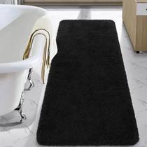 Tapete de banheiro LOCHAS Preto Microfibra 60x150cm Absorvente Tapete de banheiro LOCHAS Preto Microfibra 60x150cm Absorvente