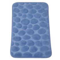 Tapete de Banheiro Macio 40*60 Pedra Azul Escuro - Quanhe