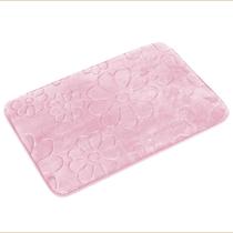 Tapete de Banheiro - Margarida - 60cm x 40cm - Rosé - Blanco