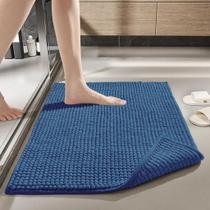 Tapete De Banheiro Microfibra Bolinha Antiderrapante 40x60 Absorvente Absorção