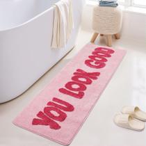 Tapete de banheiro Oturgor You Look Good Hot Pink 50x150cm Tapete de banheiro Oturgor You Look Good Hot Pink 50x150cm