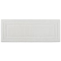 Tapete de Banheiro ou Quarto Microfibra Base Látex Antiderrapante Vizapi Golden 55x140cm Branco Tapete de Banheiro ou Quarto Microfibra Base Látex Antiderrapante Vizapi Golden 55x140cm Branco