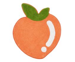Tapete de Banheiro Peach Fruit Colorido Tapete de Banheiro Peach Fruit Colorido