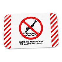 Tapete de Banheiro Proibido Mergulhar no Vaso Sanitário