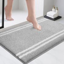 Tapete de banheiro PURRUGS antiderrapante lavável à máquina 60x90cm cinza claro Tapete de banheiro PURRUGS antiderrapante lavável à máquina 60x90cm cinza claro