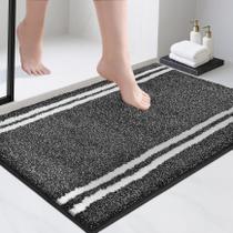 Tapete de banheiro PURRUGS antiderrapante superabsorvente 60x90cm Carvão Tapete de banheiro PURRUGS antiderrapante superabsorvente 60x90cm Carvão