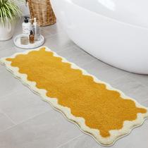 Tapete de banheiro Runner Uphome Cute Long Irregular Yellow 18x47cm