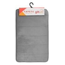 Tapete de Banheiro Soft 40x60cm Grande Antiderrapante Absorvente Macio Poliéster p/ Decoração Pés Chão Piso Cozinha Casa