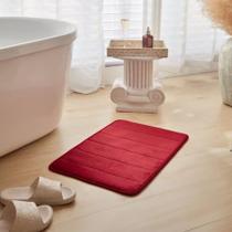 Tapete De Banheiro Soft Macio Secagem Rápida 60x40cm