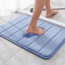 Tapete De Banheiro Soft Macio Secagem Rápida 60x40cm Variedade De Cores Duhome