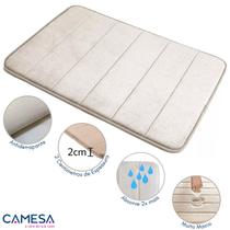 Tapete de Banheiro Super Soft Antiderrapante 60x40cm - Absorvente e Macio - Camesa