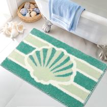 Tapete de banheiro Tyrot Green Plush Non Slip 51x81 cm